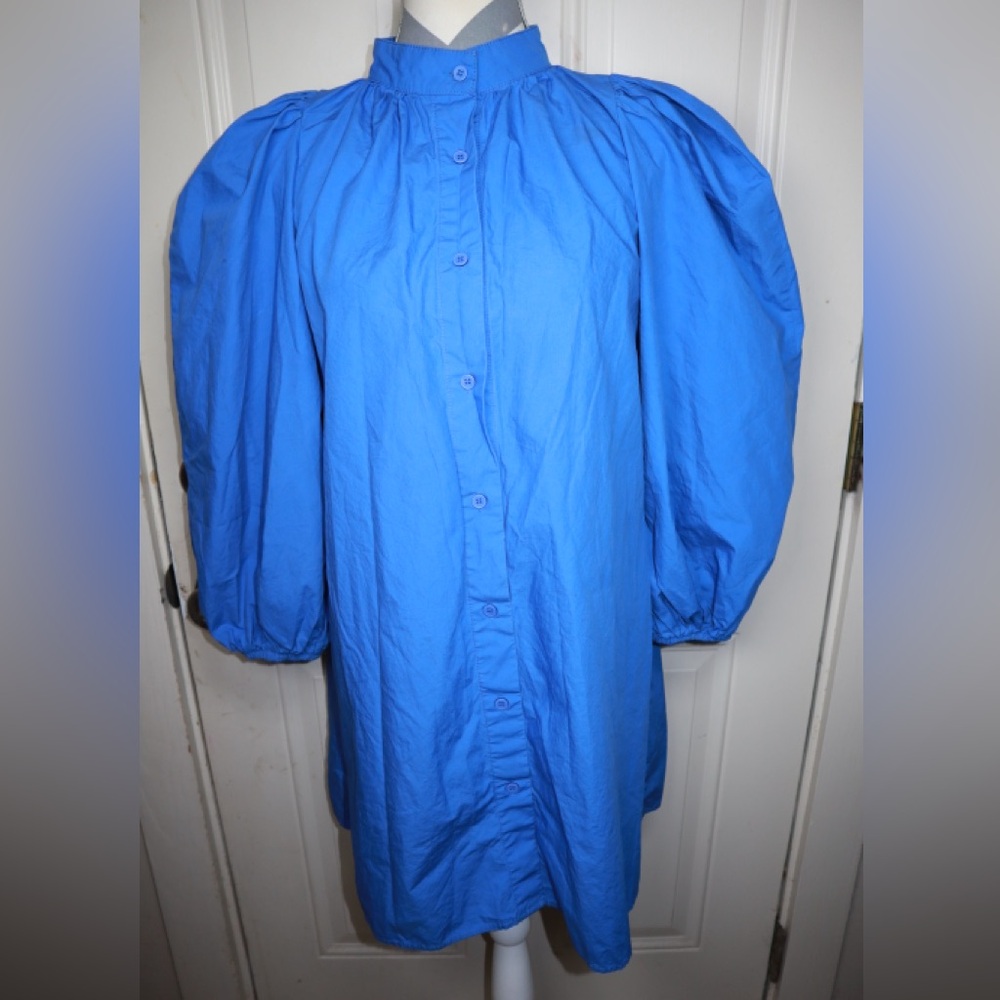 SHEIN lantern sleeve shirt dress SIZE LARGE